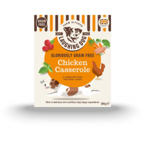 Laughing Dog Grain Free Chicken Casserole 395g Wet Tray